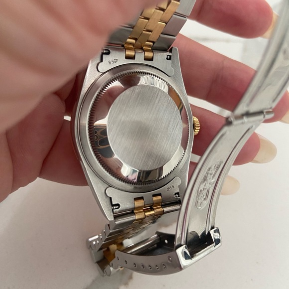 Rolex Men's Watch Datejust Oyster Perpetual Automatic 36mm Gold Dial YR 2000 - Picture 11 of 12